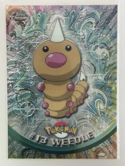2000 Topps Chrome Pokemon Weedle #13 Base TV Animation Edition - Image 1