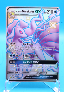 Pokemon TCG Alolan Ninetales GX Hidden Fates SV53/SV94 Holo Full Art - Image 1