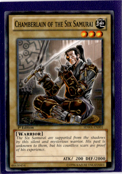 Chamberlain of the Six Samurai | SDWA-EN001 | Yu-Gi-Oh! TCG - Image 1
