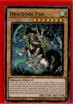 Dracotail Pan | JUSH-EN003 | Super Rare | Yu-Gi-Oh! TCG - Image 1