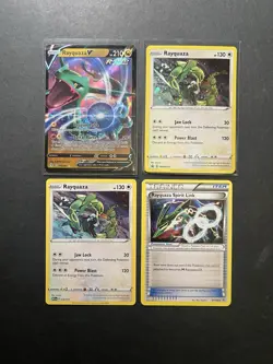 4x Rayquaza V Pokemon Card Collection Cosmos Holo Ultra Rare XY SWSH PTCG - Image 1