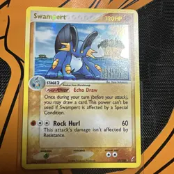 2006 Pokemon Swampert Crystal Guardians Reverse Holo Card 27/100 - Image 1