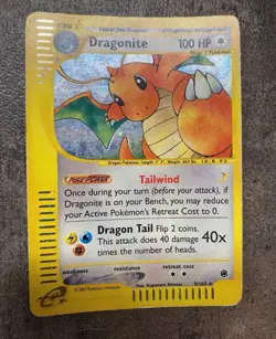 Pokemon Card- Dragonite-Expedition-Holo-9/165-Rare-ENG-E-reader-PL - Image 4