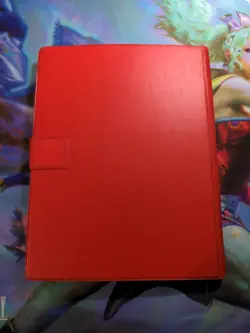 Vintage 1999 Pokemon Pikachu Red Binder TCG Album 30 Page Card Holder - Image 2