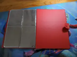 Vintage 1999 Pokemon Pikachu Red Binder TCG Album 30 Page Card Holder - Image 4