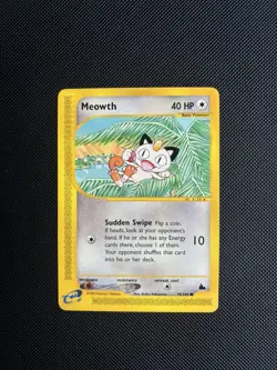 Pokemon Card Skyridge E Series Meowth 78/144 WOTC Near Mint NM - Image 1