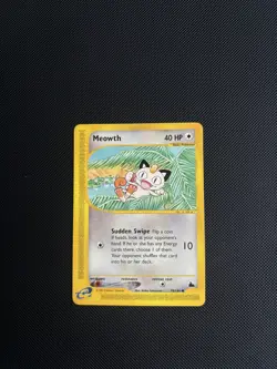 Pokemon Card Skyridge E Series Meowth 78/144 WOTC Near Mint NM - Image 2