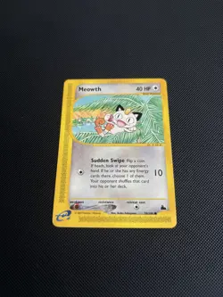 Pokemon Card Skyridge E Series Meowth 78/144 WOTC Near Mint NM - Image 3