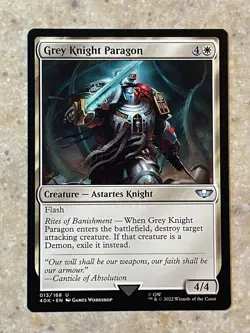 MTG NM Grey Knight Paragon [Warhammer 40K] - Image 1