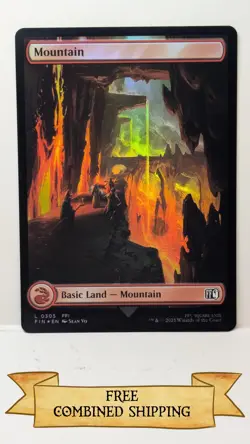 Magic The Gathering: 3x Final Fantasy Full Art Foil Mountain - Image 2