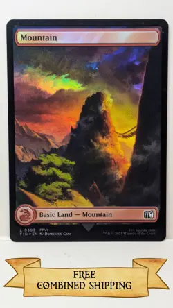 Magic The Gathering: 3x Final Fantasy Full Art Foil Mountain - Image 4