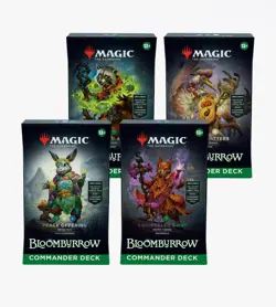 Bloomburrow Commander Deck Display Set Of 4 Sealed Case - Magic The Gathering - Image 1