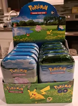 Pokemon TCG: Pokemon GO Tin Pack- 10 Tins 2 Packs Each Tin With Display SEALED! - Image 3