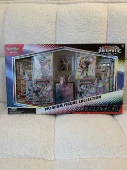 Pokemon TCG: Prismatic Evolutions Premium Figure Collection Factory Sealed Box - Image 1
