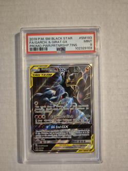 PSA 9 Garchomp & Giratina GX SM193 | Pokemon TCG Tag Team Alt Art Promo - Image 1