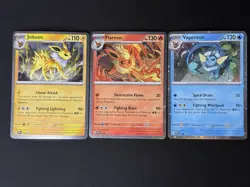 Prismatic Evolutions Poster Collections SWIRL Cosmos Holo Promos 167, 168, 169 - Image 1