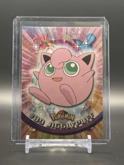 Topps Pokemon Jigglypuff #39 1999 TV Animation Edition Non Holo Green Logo NM - Image 1