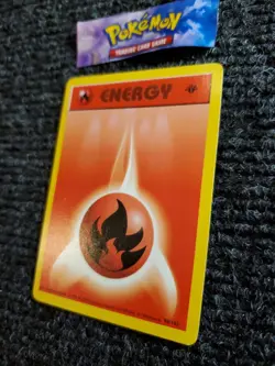 Pokemon - Fire Energy 98/102 - 1st Edition Shadowless Base Set NM - Image 2