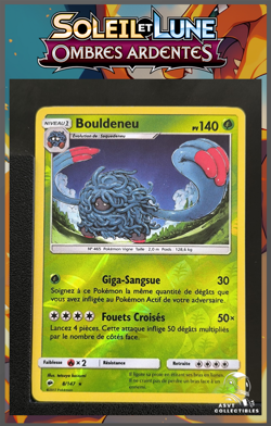 Carte Pokemon Bouldeneu 8/147 Rare Reverse SL3 Ombres Ardentes FR - Image 1