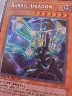 Yugioh Barrel Dragon MC1-EN002 - Secret Rare - Played - Limited OJAMA KING Inc. - Image 2