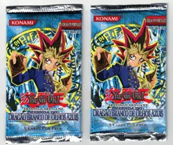 YUGIOH LEGEND OF BLUE EYES WHITE DRAGON 1ST EDITION 2X BOOSTER PACKS PORTUGUESE - Image 1