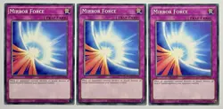 (Set Of 3) Mirror Force YGLD-ENC36 (LP) Common Unlimited 2020 YuGiOh! Card TCG - Image 1