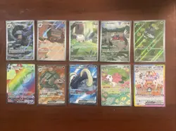 Pokemon Mixed Card Lot of 10 Full Art TCG Cards NM/MINT Ship In Top Loaders - Image 1
