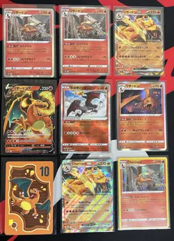 Charizard Pokemon 9 Card Lot Japanese / English EX, V, Radiant Charizard & more! - Image 1