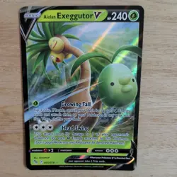 ALOLAN EXEGGUTOR V 005/078 POKEMON CARD (POKEMON GO SET) HALF ART HOLO - Image 1