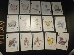 X37 Pokemon Fire Red Playing Cards - Near Mint To Moderate Play Conditions - Image 1