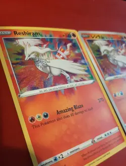 Pokemon Reshiram Amazing Rare English And Japanese Set - 2 Card Lot NM - Image 2