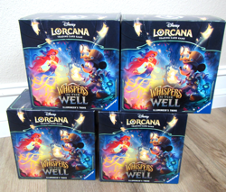4 NEW DISNEY LORCANA TRADING CARD GAME WHISPERS IN THE WELL ILLUMINEERS TROVE - Image 1