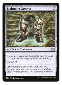 MTG - 1 x Lightning Greaves - Artifact Equipment - Double Masters (2XM) - M/NM - Image 1
