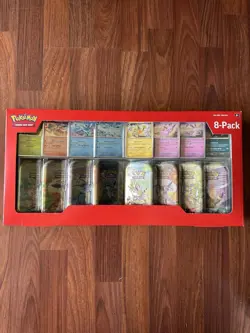 2025 Pokemon Prismatic Evolutions Mini Tins 8-Pack (Costco Exclusive) New Sealed - Image 1