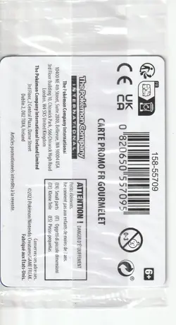 Pokemon TCG Scarlet & Violet 2023 #154/198 Gourmelet Gamestop Promo French 26266 - Image 2