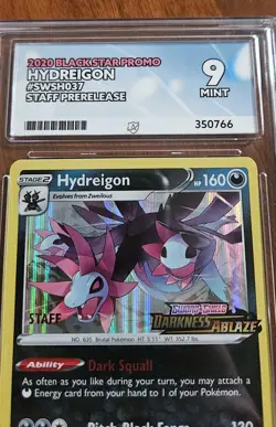 Pokemon TCG - Hydreigon - Black Star Promo - Staff Prerelease - Darkness Ablaze - Image 3