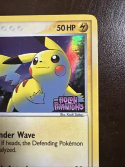 Pikachu 78/110 Reverse Stamped Holo MP Pokemon TCG EX Holon Phantoms MP - Image 3