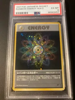 PSA 6 rainbow energy japanese rocket 1997 Pokemon - Image 1