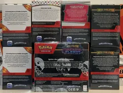 Pokemon TCG Mega Evolution Phantasmal Flames Booster Box & 6 Lot Booster Bundle - Image 3