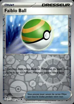Carte Pokemon Faiblo Ball 181/198 Reverse EV1 : Ecarlate et Violet FR - Image 1