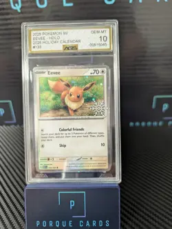 Pokemon TCG, Eevee Stamped Holiday Calendar Promo, 133/165 - Image 1