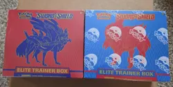 Pokemon Sword and Shield ETB Elite Trainer Box - Set Of 2 - New Factory Sealed - Image 1