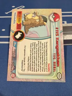 Pokemon Card TOPPS Kangaskhan #115 TV Animation Blue Logo Holo FOIL - Image 5