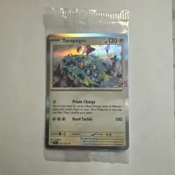 Terapagos/Sprigatito 161/191 Promo Cards Pokemon Horizons Stamped - Sealed - Image 1