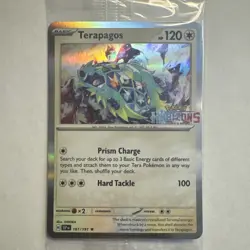 Terapagos/Sprigatito 161/191 Promo Cards Pokemon Horizons Stamped - Sealed - Image 2