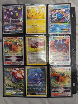 Pokemon Card Binder Collection 54 Total Cards - Image 1