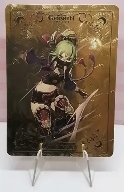 Kuki Shinobu Gold Foil Genshin Impact Waifu Trading Card - Image 1