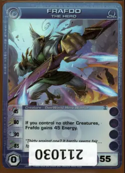 (211030) FRAFDO The Hero 45/80/90/85/55 (1 Max Stats) Super Rare Chaotic Card - Image 1