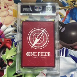 Monkey D Luffy ST13-003 Leader PSA10 One Piece Card Black & White - Image 3