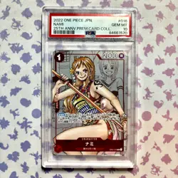 PSA 10 - Nami OP01-016 R Parallel 25th Premium Collection One Piece Card Game - Image 1